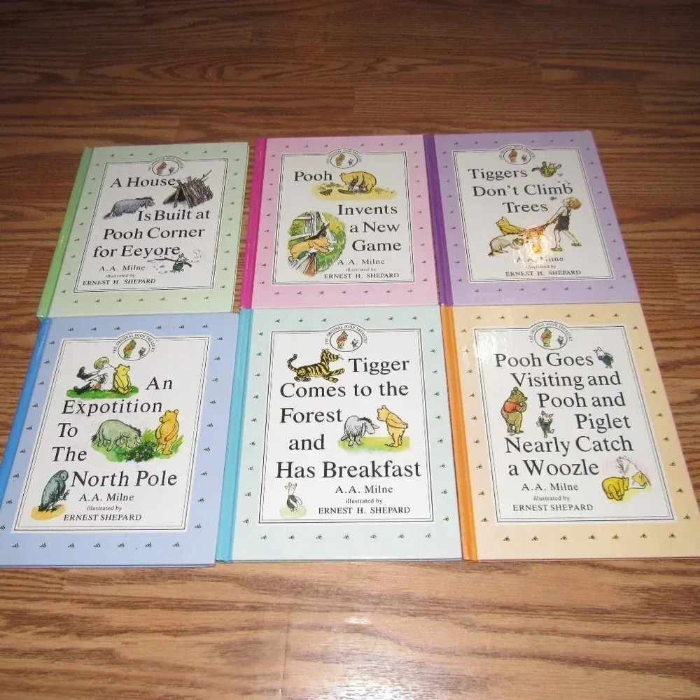 A.A. Milne THE ORIGINAL WINNIE THE POOH TREASURY Set 6 books~Pooh Tigger Eeyore